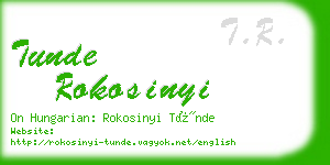 tunde rokosinyi business card